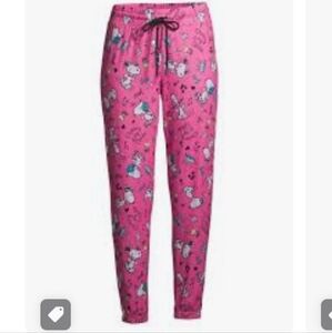 Snoopy Peanuts Multicolor Dancing Snoopy Women's Pajama Pants Size 3X
